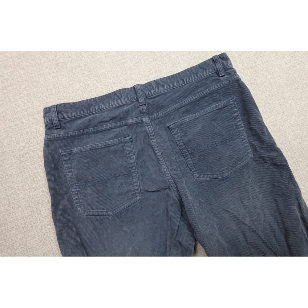 Brooks Brothers Corduroy Pants Mens 34x30 Blue Regular Fit 5-Pocket Stretch